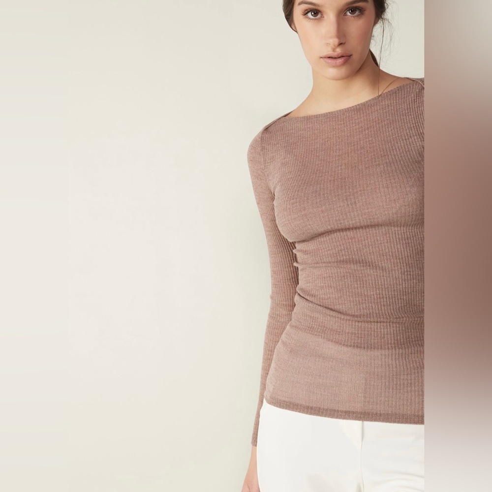 Intimissimi bateau neck wool and silk top, Size S